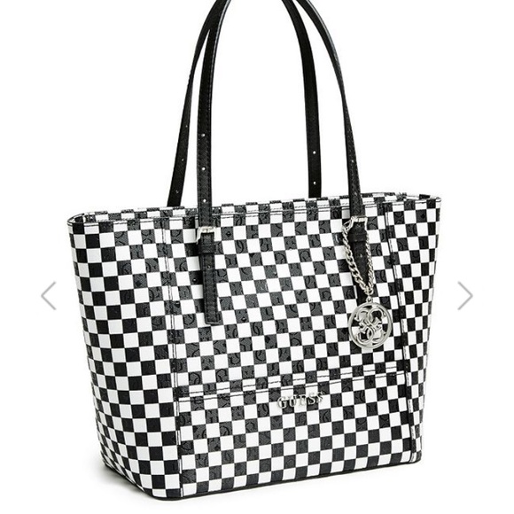 guess checkered bag